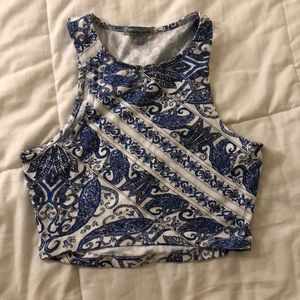 Floral crop muscle tank